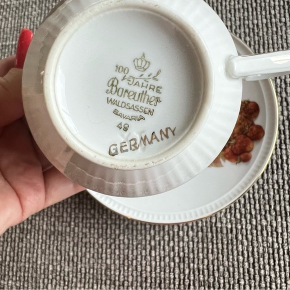 Bareuther Waldsassen Bavaria German cup and saucer, 100 Years Aniversary,vintage - Picture 9 of 10